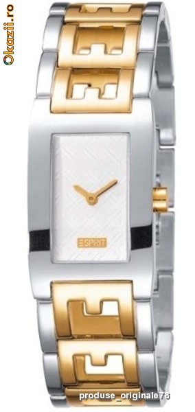 Ceas dama deosebit ESPRIT EFFECT TWO TONE nou cu eticheta in cutie cu manual - IN STOC - pret magazin 90 euro foto mare