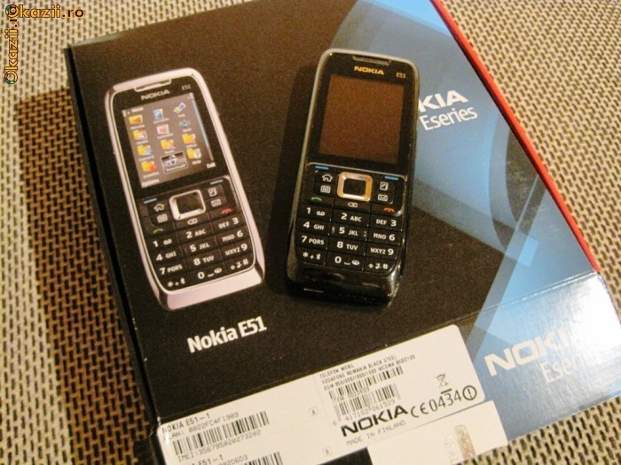 Nokia E51 Full Black foto mare