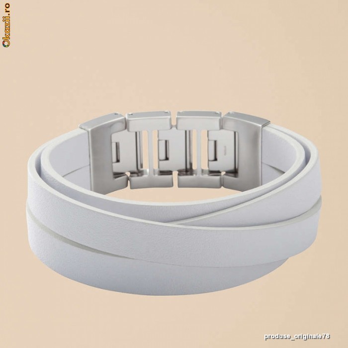 Bratara clubbing piele FOSSIL JF86104 noua cu eticheta, in cutie metalica Fossil foto mare