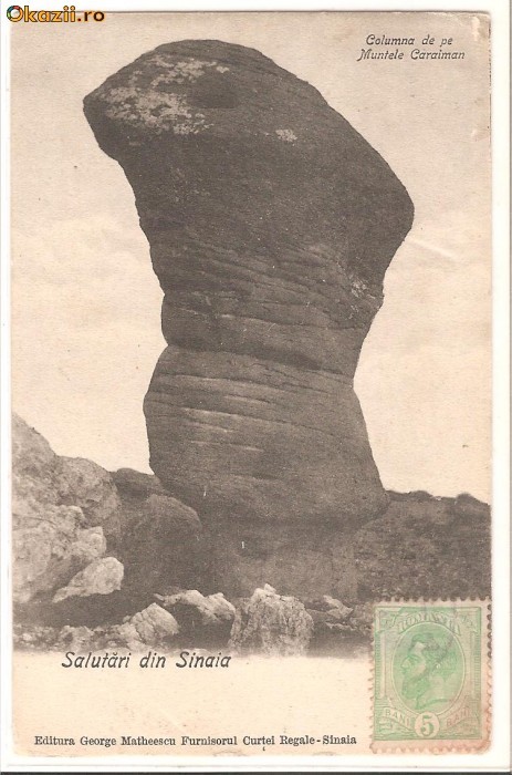 Muntii Bucegi-Columna de pe Muntele Caraiman foto mare