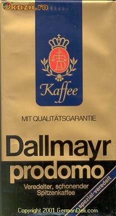 CAFEA FARA COFEINA(DECOFEINIZATA)  DALLMAYR 500 gr. ARABICA 100% foto mare
