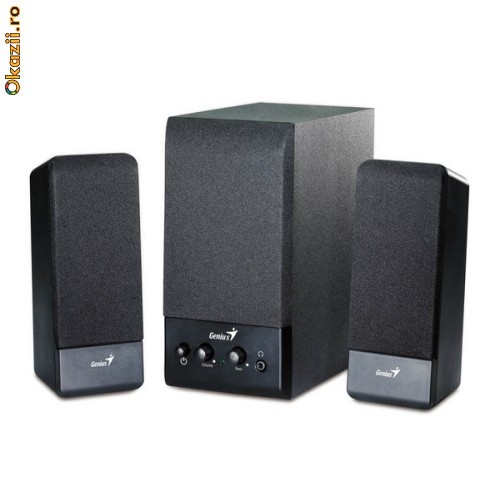 Boxe 2.1 Genius SW-S2.1 350 Black, 9W(Subwoofer 5W+2 sateliti*2W), 350W PMPO, 220V-EU, 3173043410 foto mare