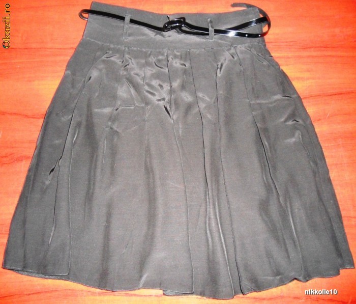 Fusta Dorothy Perkins neagra mas M , curea inclusa foto mare