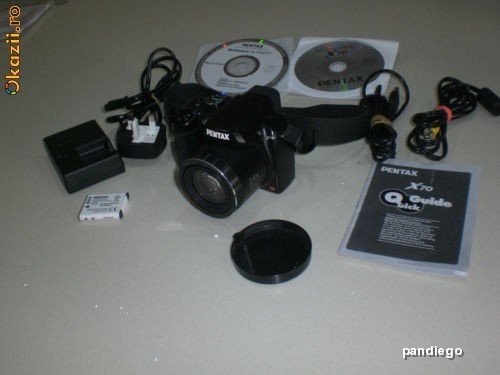 Aparat foto Pentax X70 (Bridge) 12 MP, 24x, HD foto mare