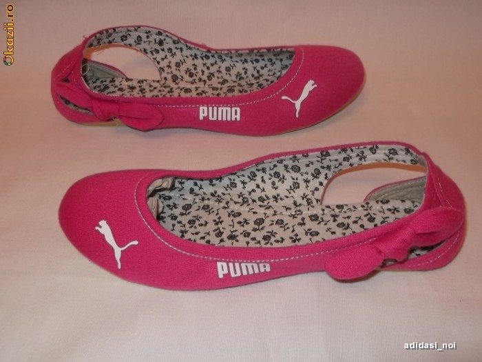 Balerini PUMA ROZ ALBASTRU NEGRU adidasi vara de dama foto mare