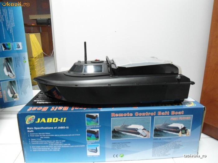 Navomodel JABO 2BS cu sonar inclus (barcuta de nadit, vaporas de nadit, foto mare