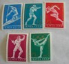 Serie 5 val. "20th olympic games Munich" - URSS, 1972