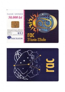 CARTELA  ZODII - RAC ** foto