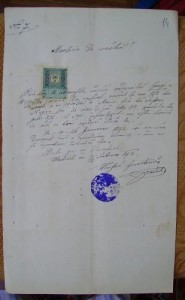 Marturie de vestire , Bucovina , 1882 , 2 foto