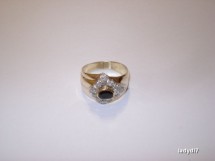 Inel safir si briliante foto