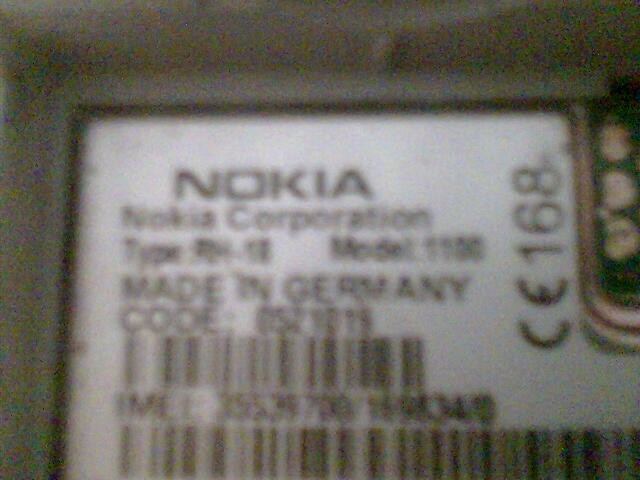 NOKIA 1100 GERMANY RH-18 v5.60 foto mare