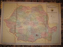 HARTA ADMINISTRATIVA - R.S.R - DIM. - 83 X 59 CM. foto