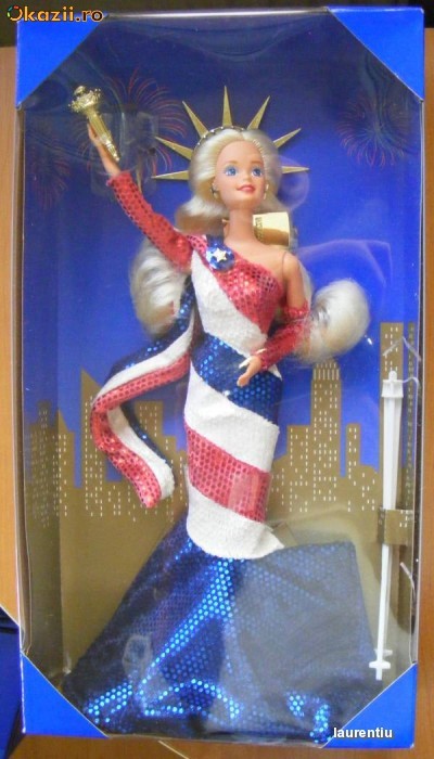 Statue Of Liberty Barbie 1995 - exceptionala! foto mare