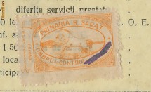RFL 1941 ROMANIA document Judaica fiscal local R.Sarat - cal foto