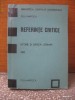 Referinte critice	- Istorie si critica literara 1982