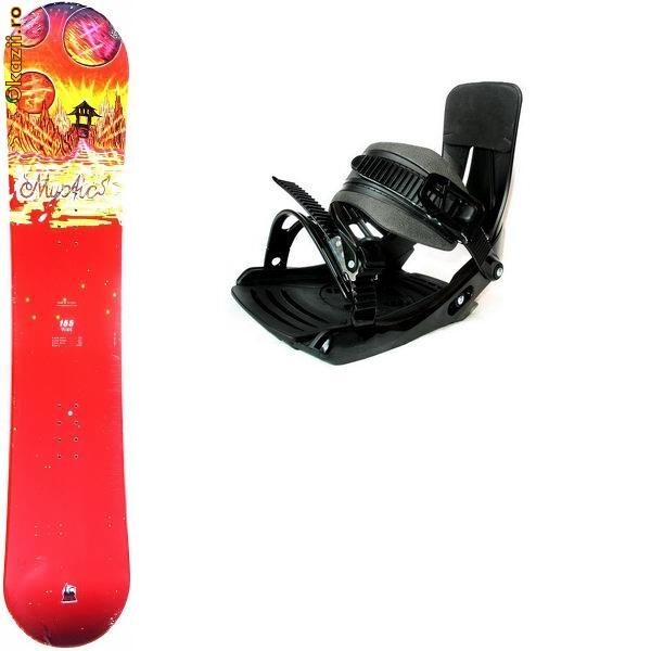Set Placa snowboard Pale Mystic Wide 155cm Noua + legaturi noi foto mare