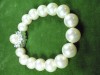 SUPERBA BRATARA DIN SIMILI PERLE CU INCHIZATOARE DIN ARGINT CU ZIRCONII - PRODUS DE CELEBRA FIRMA DE JEWELRY FASHION  MAJORICA  SPANIA