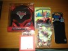 Accesorii pachet Samsung Star 3/StarIII, casti stereo+husa+carnetel+post-it cu magnet pentru frigider+puzzle Disney CARS 2