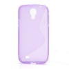 Husa silicon S-Curve Soft TPU Samsung Galaxy S4 IV i9500 - Mov + folie