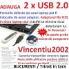 ADAUGA 2 PORTURI USB 2.0 laptop-ului - INSERTIE TOTALA via PCMCIA CardBus - NOI SIGILATE - BUCURESTI User PREMIUM 1600 c