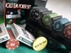 SET POKER TEXAS HOLD'EM 200 jetoane euro 2 pachete de carti  (cutie metalica)+ patura pentru joc       MODEL 2013