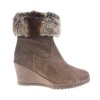 Botine khaki cu platforma Maali
