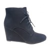Botine negre cu platforma Beatrix