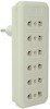 distribuitor retea x 6 prize, 250V/ 16 A, fara impamantare P1941