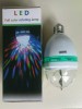 Bec disco lampa rotativa LED trei culori (RGB) fasung E27 (normal)