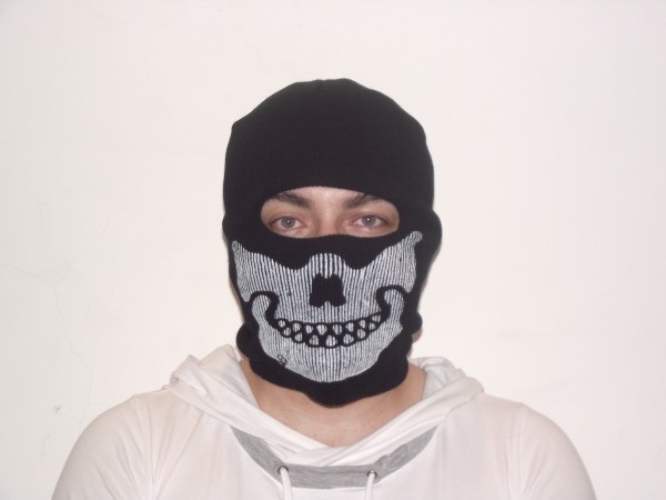 Cagula craniu de culoare neagra, masca protectie fata, pentru scuter, ski, airsoft si altele foto mare Cagula craniu de culoare neagra, masca protectie fata, pentru scuter, ski, airsoft si altele foto mare
