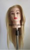 cap de practica blond pentru coafor, se poate tunde sau coafa, blond, cap de manechin, SUPORT INCLUS